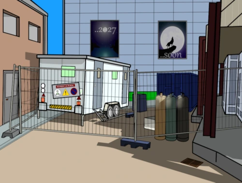 Travaux chantier interdit au public
